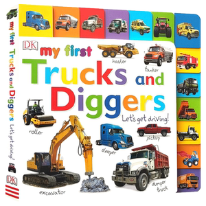 DK My First Trucks and Diggers Let's Get Driving启蒙农场用具Numbers数字Colours颜色低幼Words单词Farm农场Coding Book编程