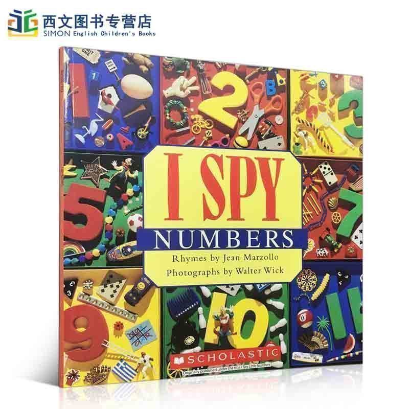 英文版学乐全景视觉大发现系列I Spy Numbers数字Animals动物Letters宝宝奇妙趣味亲子阅读锻炼观察力ispy边玩边学培养孩子专注力