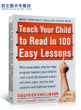英文原版 Teach Your Child to Read in 100 Easy Lessons 英语阅读教学书 轻松100课教会孩子阅读英文