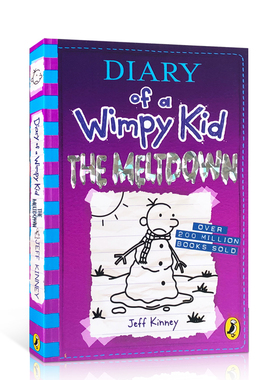 英文原版Diary of a Wimpy Kid Book #13:The Meltdown小屁孩日记 小学老师推荐读物Jeff Kinney英语儿童漫画课外读物8-9-10岁