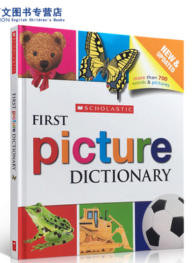 英文原版Scholastic First Picture Dictionary学乐幼儿图片主题字词典100-300-700 words绘本儿童英语辅导训练课外学习