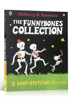 英文原版绘本funny bones A Bone Rattling Collection 3合1吴敏兰3个故事合集平装大开儿童故事图画趣味内容英语辅导课外读物