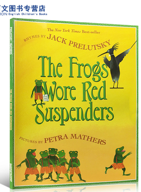 进口英文原版绘本 The Frogs Wore Red Suspenders 欢乐的儿童诗歌童谣简单易懂朗朗上口 穿红色吊带裤的青蛙等28首亲子趣味共读书