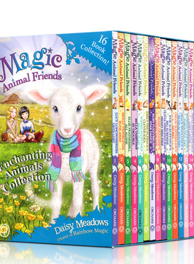 英文原版Magic Animal Friends 16 Copy Slipcase 神奇的动物系列16册初级章节桥梁故事书rainbow magic同作者Daisy Meadows7-12岁
