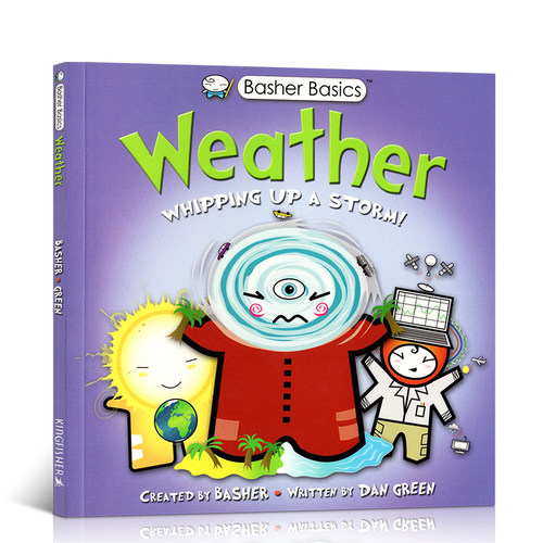 英文原版 Weather: Whipping up a storm! 天气:掀起一场风暴! 天气认知启蒙科普绘本 自然天气文气象小百科