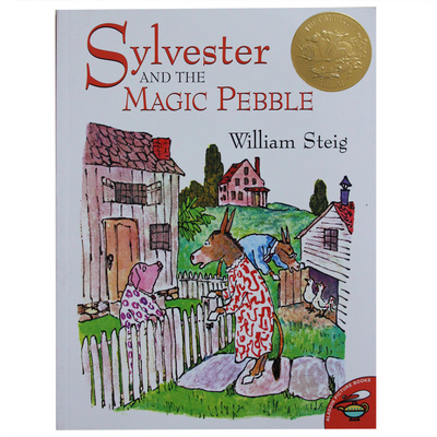 英文原版绘本 Sylvester and the Magic Pebble 驴小弟变石头 进口正版百本阅读故事书
