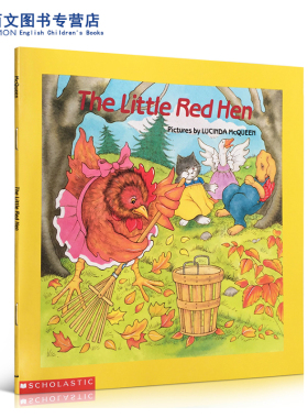 英文原版绘本 The Little Red Hen 红色的小母鸡 Scholastic学乐儿童图书 可爱经典的民间故事系列书 少儿英文原版绘本
