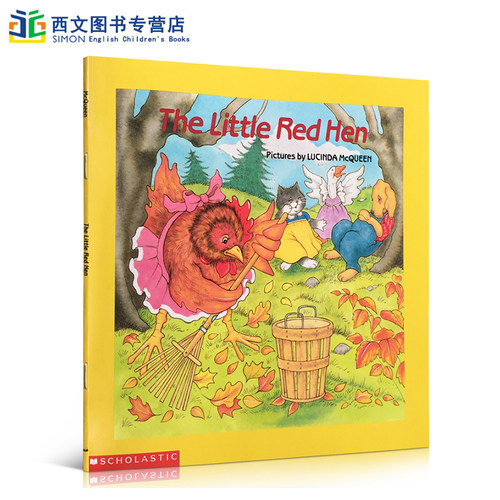 英文原版绘本 The Little Red Hen 红色的小母鸡 Scholastic学乐儿童图书 可爱经典的民间故事系列书 少儿英文原版绘本