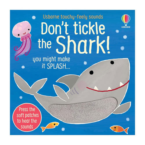 预售英文原版Usborne尤斯伯恩奇妙发声书Don't Tickle the Shark!别给鲨鱼挠痒痒触摸发声书纸板发声书动物主题2-6岁