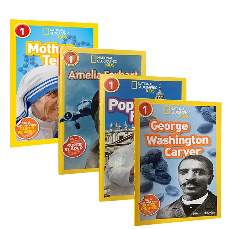 英文原版National Geographic KIDS Readers Level 1 儿童科普分级阅读4本 3-5-6-8岁学习百科书 美国国家地理杂志