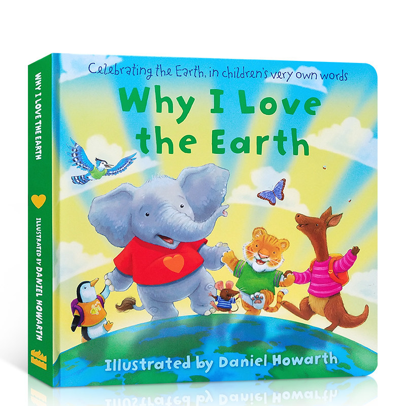 why i love the earth 纸板  保护环境  英文原版儿童图书  温馨可爱