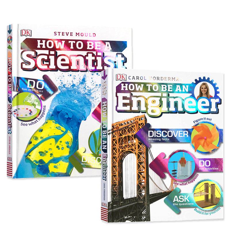 英文进口原版 DK职业技能小百科系列 How to Be a Scientist/Engineer 科学家工程师精装绘本小学生课外阅读英语趣味科普益智7-9岁
