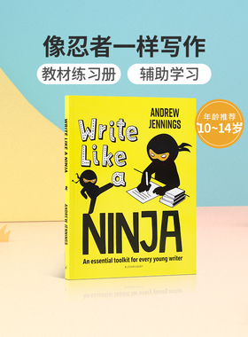 进口英文原版 像忍者一样写作Write Like a Ninja 练习册系列-写作 儿童英语教辅练习册 中小学生语法启蒙学习工具书 平装