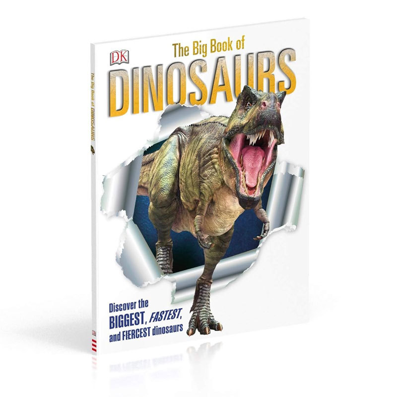 英文原版The Big Book of DinosaursDK恐龙百科全书发现最大最快最凶猛的恐龙科普读物 动物百科 图文并茂精装STEAM读物8-12岁
