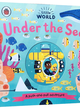 英文原版小小世界:海底世界Little World: Under the Sea机关抽拉书瓢虫Ladybird城市月球At The Airport机场On The Train火车农场
