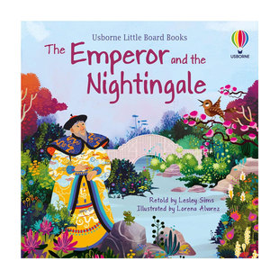 预售英文原版The Emperor and the Nightingale皇帝和夜莺尤斯伯恩小小纸板故事书绘本故事 民间故事 亲子读物纸板绘本2-6岁