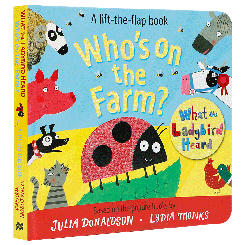 英文原版 谁在农场? Who's on the Farm? ladybird heard儿童早教启蒙绘本纸板书撕不烂亲子 Gruffalo 咕噜牛作者Julia Donaldson
