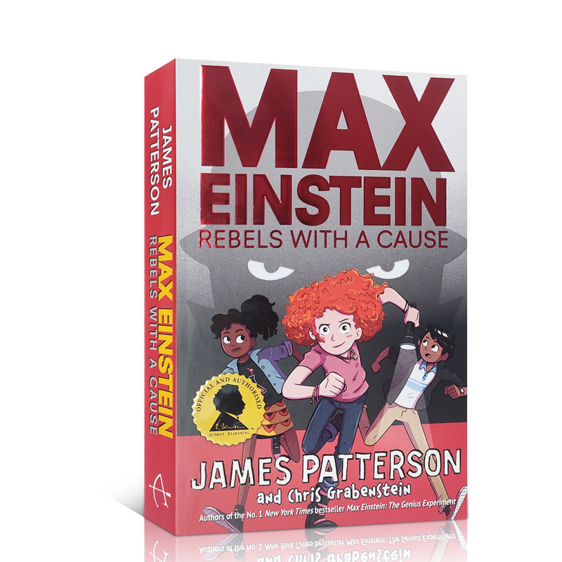 英文原版 Max Einstein Rebels With A Cause 马克斯·爱因斯坦有原因的反叛 章节桥梁书平装绘本 正版进口书