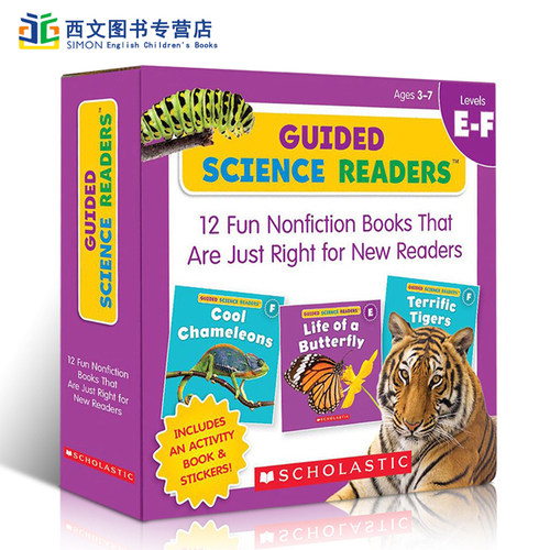 英文原版绘本 Scholastic Guided Science Readers EF 科学指导型阅读小套装 学乐出品16册盒装绘本读物 3-7岁阅读英语辅导童图书