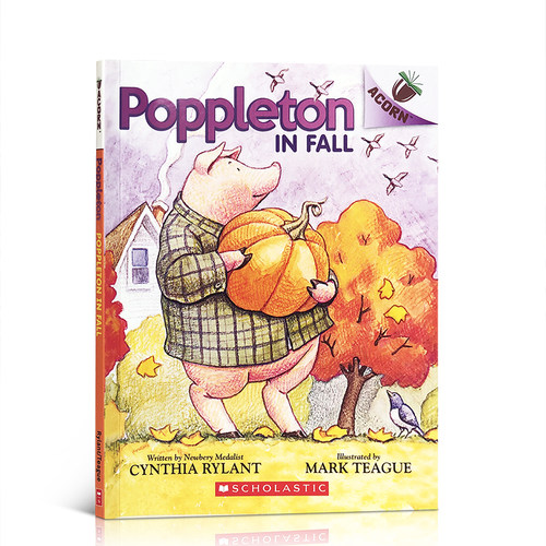 英文原版绘本Poppleton in Fall小猪波普尔顿Scholastic学乐大树姐妹篇橡树An Acorn系列儿童文学课外分级阅读全彩章节桥梁书