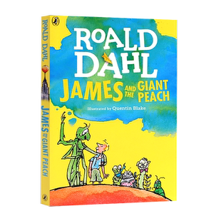 the and Giant Peach詹姆斯与大仙桃 Dahl英语书儿童课外阅读成长小说 英文原版 飞天巨桃历险记罗尔德达尔Roald James