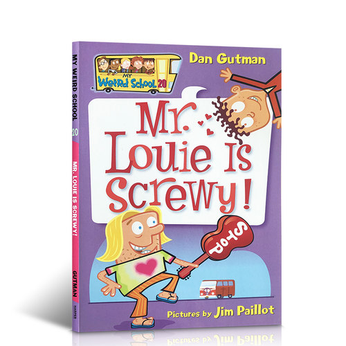 【送音频】英文原版My Weird School#20: Mr. Louie Is Screwy!疯狂学校系列 6-12岁小学生校园故事小说美国小学推荐儿童课外读物