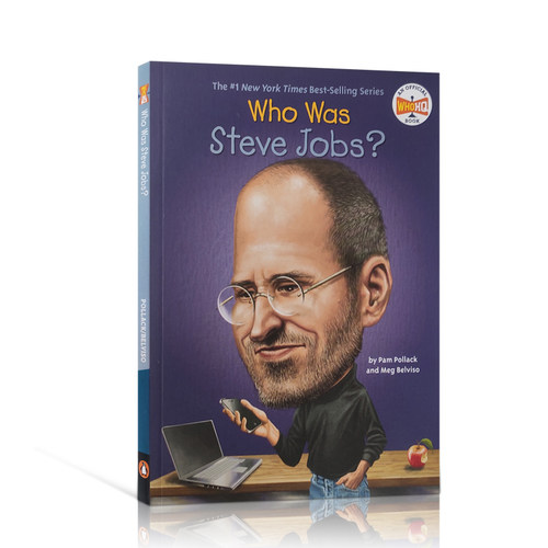 预售英文原版谁是乔布斯史蒂夫？Who Was Steve Jobs? Who Was/Is系列世界名人传记青少年英语课外阅读小说人文传记Penguin出版