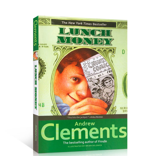 英文原版进口零花钱大计划Lunch Money赚钱神童儿童经典小说学生英语课外阅读畅销书国际学校推荐8-12岁粉灵豆Frindle同作者