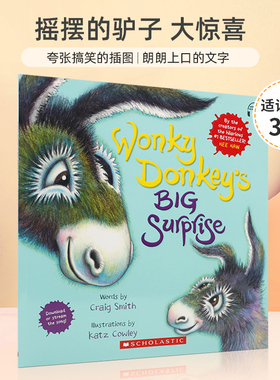 英文原版 Wonky Donkey's Big Surprise (with StoryPlus) 摇摆的驴子 大惊喜 3-6岁宝宝儿童启蒙故事图画书Scholastic出版