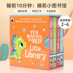 英文原版Ten Minutes to Bed: Bedtime Little Library睡前10分钟：睡前小图书馆 2-6岁幼儿宝宝亲子读物 晚安睡前故事哄睡书