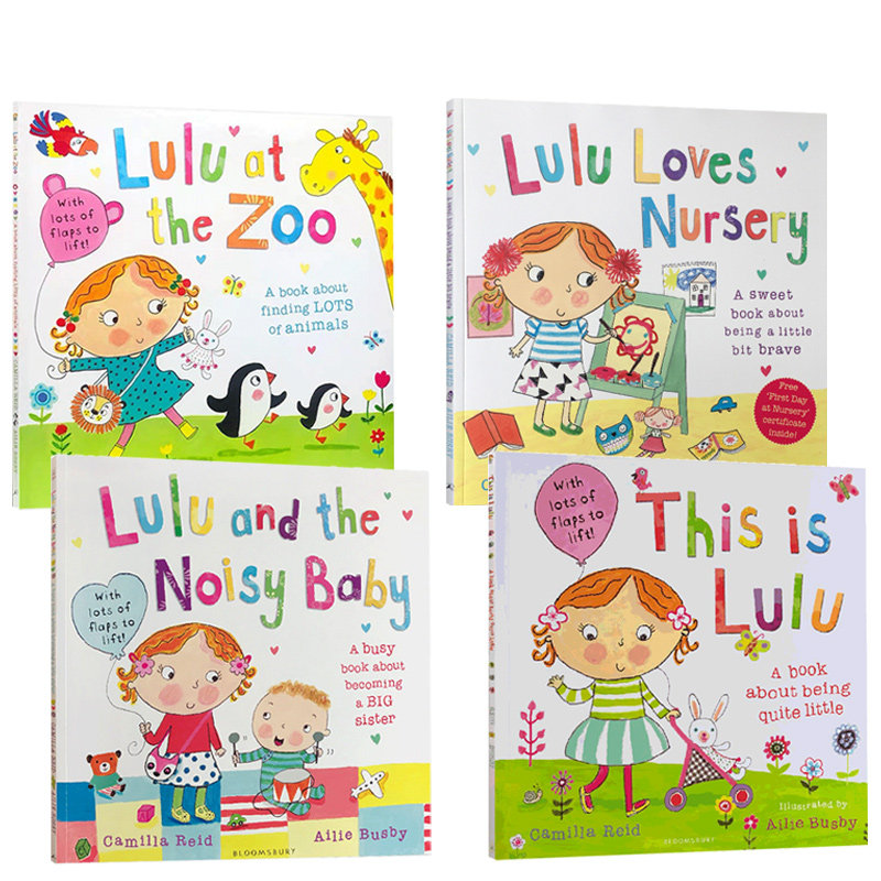 进口英文原版绘本 Lulu露露系列4本翻翻拉拉书This Is Lulu/at the Zoo/Lulu and the Noisy Baby图画故事幼儿认知启蒙英语怎么样,好用不?
