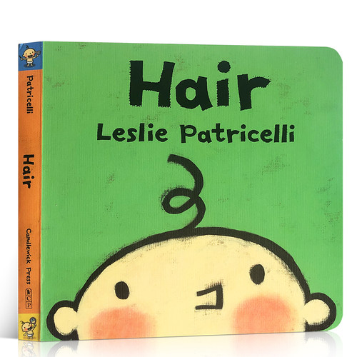 英文原版Hair 理发Leslie Patricelli小脏孩系列儿童启蒙认知绘本 2-5岁学前教育英语图画纸板书 宝宝好习惯培养单词记忆读物