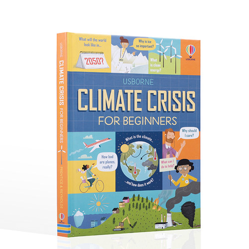 预售Usborne尤斯伯恩初探气候危机英文原版Climate Crisis for Beginners给初学者的气候危机知识青少年自然气候地理环保科普绘本