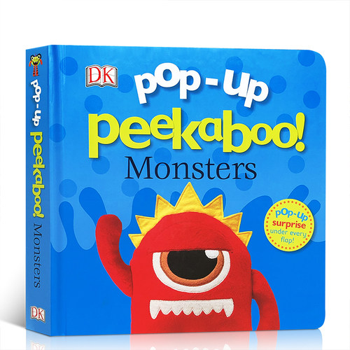 英文原版 Pop Up Peekaboo! Monsters 弹出躲躲猫!怪物 儿童英语启蒙亲子互动阅读翻翻立体纸板书 撕不烂 DK出版