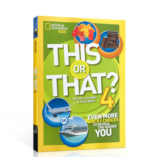 英文原版This or That 4 Even More Wacky Choices to Reveal the Hidden You这4个更古怪的选择来揭示隐藏的你进口书美国国家地理