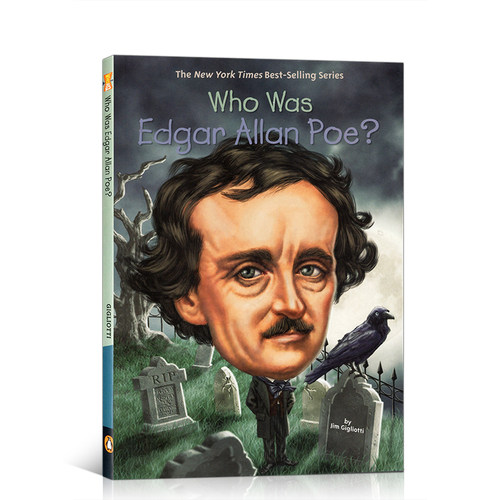 英文原版 爱伦坡是谁？Who Was Edgar Allan Poe? Who Was/Is 系列名人传记 章节桥梁书 中小学生课外英语阅读读物 正版进口书