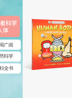 英文原版 Basher Science: Human Body 好玩的科学 儿童启蒙科普百科绘本 了解关于人体的有趣事实
