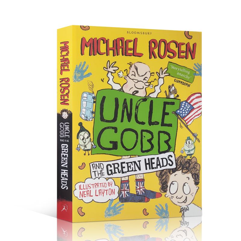 英文原版 Uncle Gobb And The Green Heads 戈布叔叔和绿头 7-12岁中小学生英语课外阅读书籍 章节桥梁书 进口正版小说平装绘本