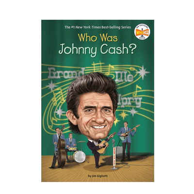 英文原版 Who Was Johnny Cash? 认识摇滚音乐家约翰尼卡什 科普知识人事传记 约翰尼·卡什是谁 青少年儿童英语阅读进阶读物