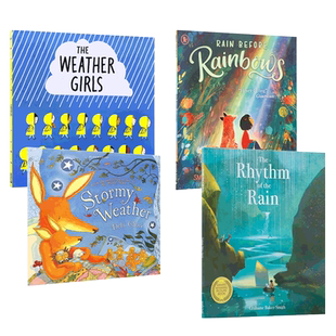 英文原版The Weather Girls/Rain Before Rainbows/Stormy Weather/The Rhythm of the Rain 儿童认知天气雨天彩虹平装绘本系列4册