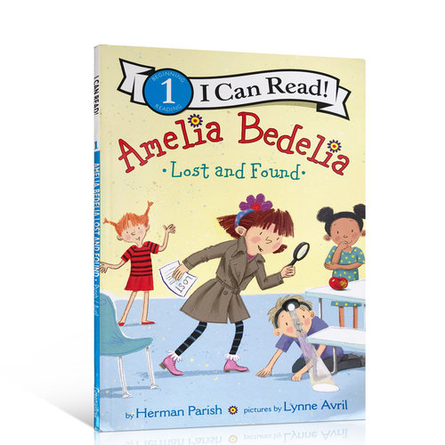 送音频I Can Read 1一阶Amelia Bedelia Lost and Found英文原版糊涂女佣系列学生分级读物课外阅读读物图画故事章节桥梁书5-9岁
