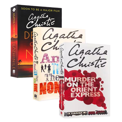 英文原版阿加莎三部曲Murder on Orient Express东方快车谋杀案Death on the Nile尼罗河上的惨案无人生还悬疑侦探推理福尔摩斯