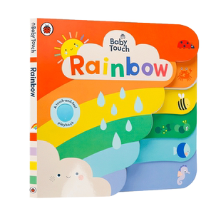 英文原版绘本Rainbow彩虹宝宝颜色动物认知触摸 Ladybird Baby Touch撕不烂Peekaboo躲猫猫Playbook触摸书婴儿早教babytouch