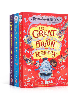 Usborne英文原版 Train to Impossible Places 系列3本前往不可能的地方的火车 尤斯伯恩少儿课外阅读章节小说奇幻故事平装书读物