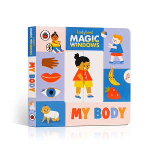 低幼亲子启蒙操作书机关书 Windows 身体 Magic 纸板书 企鹅兰登出版 Body 英文原版 魔法小窗户：我 亲子互动 抽拉滑块书