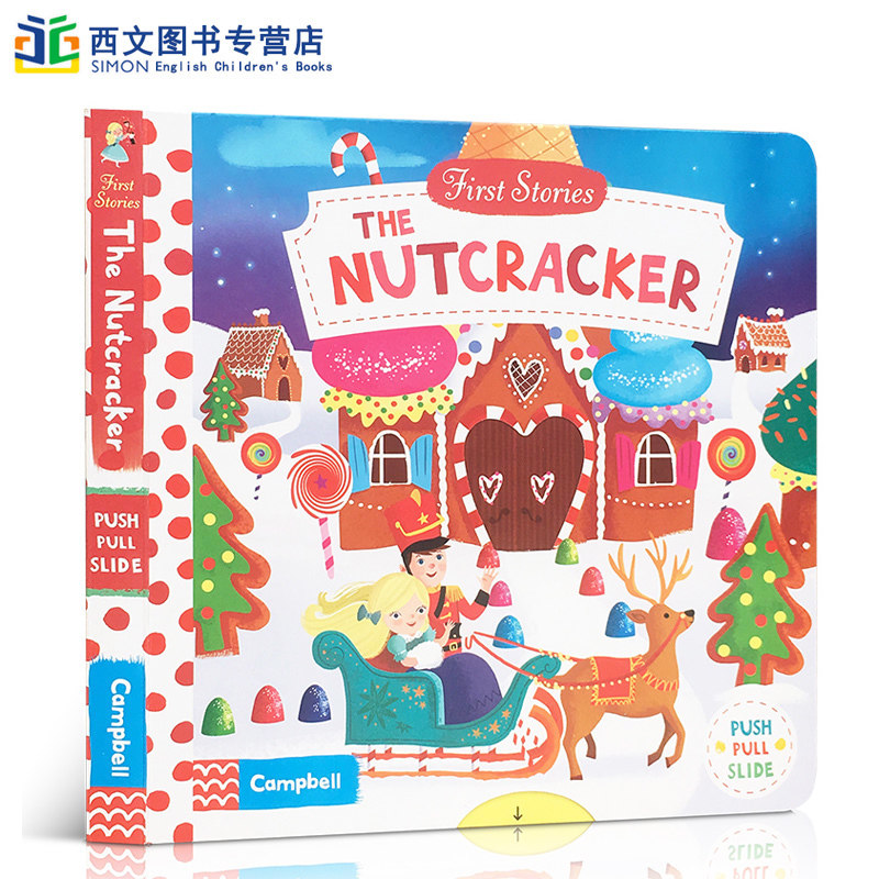 The Nutcracker 胡桃夹子 First Stories 童话篇 操作机关书 英文原版绘本 亲子互动 BUSY book 纸板 英语启蒙认知可搭 snow white