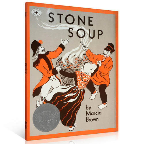【送音频】英文原版Stone Soup石头汤100百本需读凯迪克银奖汪培珽第二阶段书单推荐绘本 儿童启蒙早教图画书亲子趣味英语读物