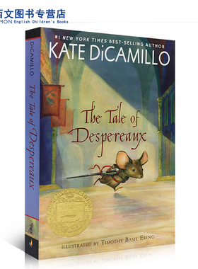 英文原版The Tale of Despereaux浪漫鼠德佩罗儿童文学纽伯瑞金奖英语电影原版同名小说中学生课外阅读推荐书国外获奖经典读物