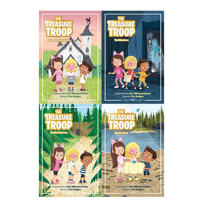 英文原版 The Treasure Troop寻宝小队系列4册 6-9岁儿童英语课外阅读读物 幽默趣味章节书Penguin企鹅