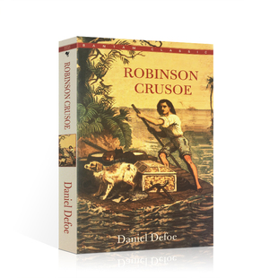 世界经典文学名著Robinson Crusoe鲁滨逊漂流记英文原版六年级下册必读的课外书原著完整版中世纪的荒野求生小说鲁滨孙笛福